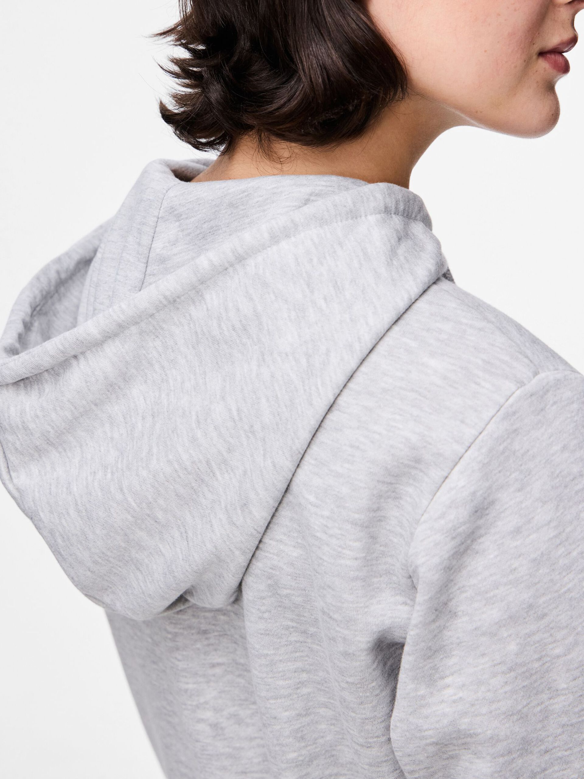 Carousel image - PCCHILLI ZIP-UP HOODIE, Light Grey Melange | 6