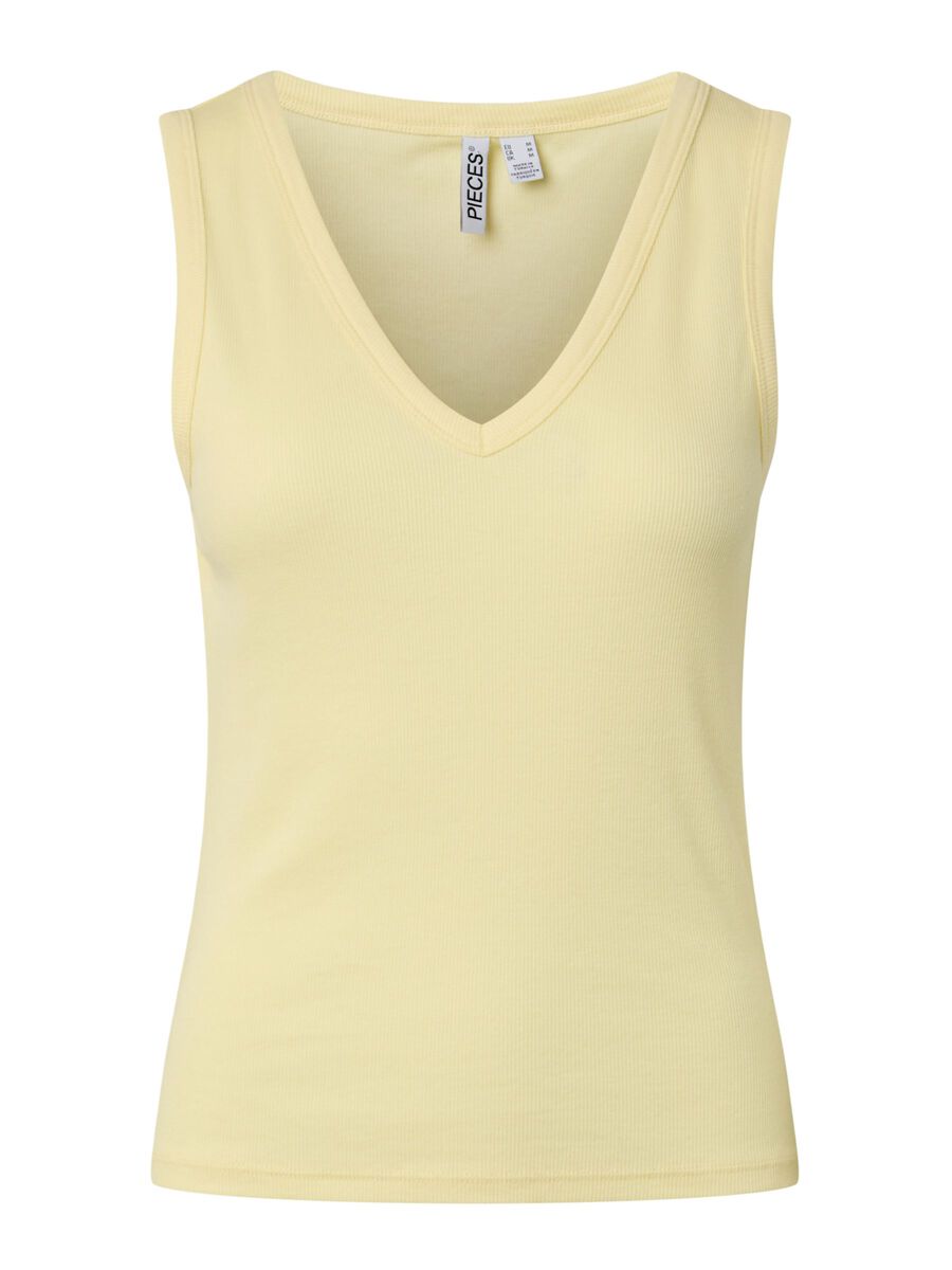 Carousel image - PCBELLA V-NECK TANK TOP, French Vanilla | 6