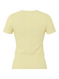 Product image thumbnail - PCMAY GERIPPTES T-SHIRT, French Vanilla | 2