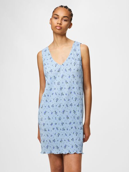 Pieces PCFLORA - D&Eacute;BARDEUR R&Eacute;VERSIBLE MINI-ROBE, Cashmere Blue, highres - 17163458_CashmereBlue_1254557_003.jpg
