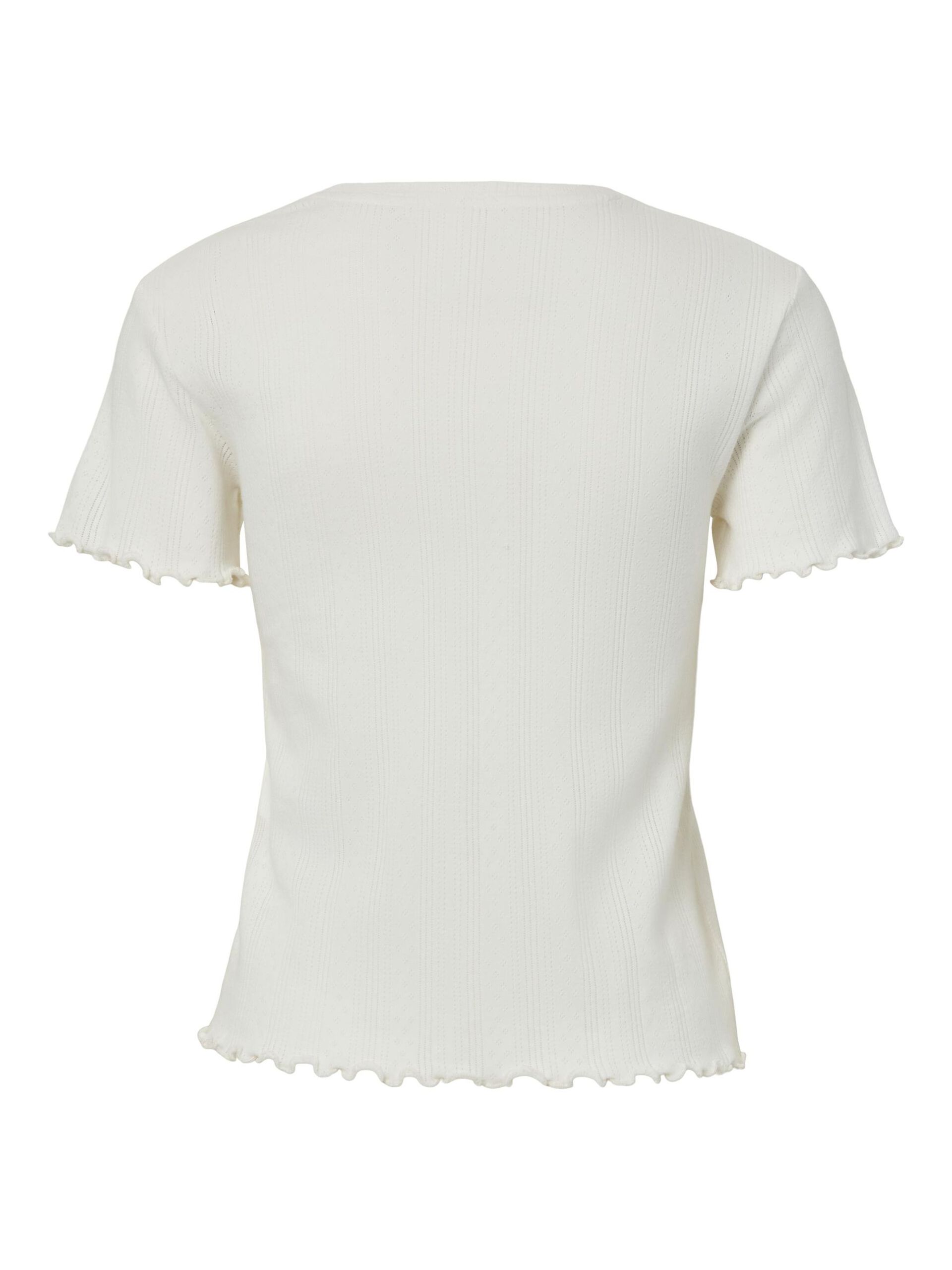 Carousel image - PCMARIE POINTELLE T-SHIRT, Cloud Dancer | 7