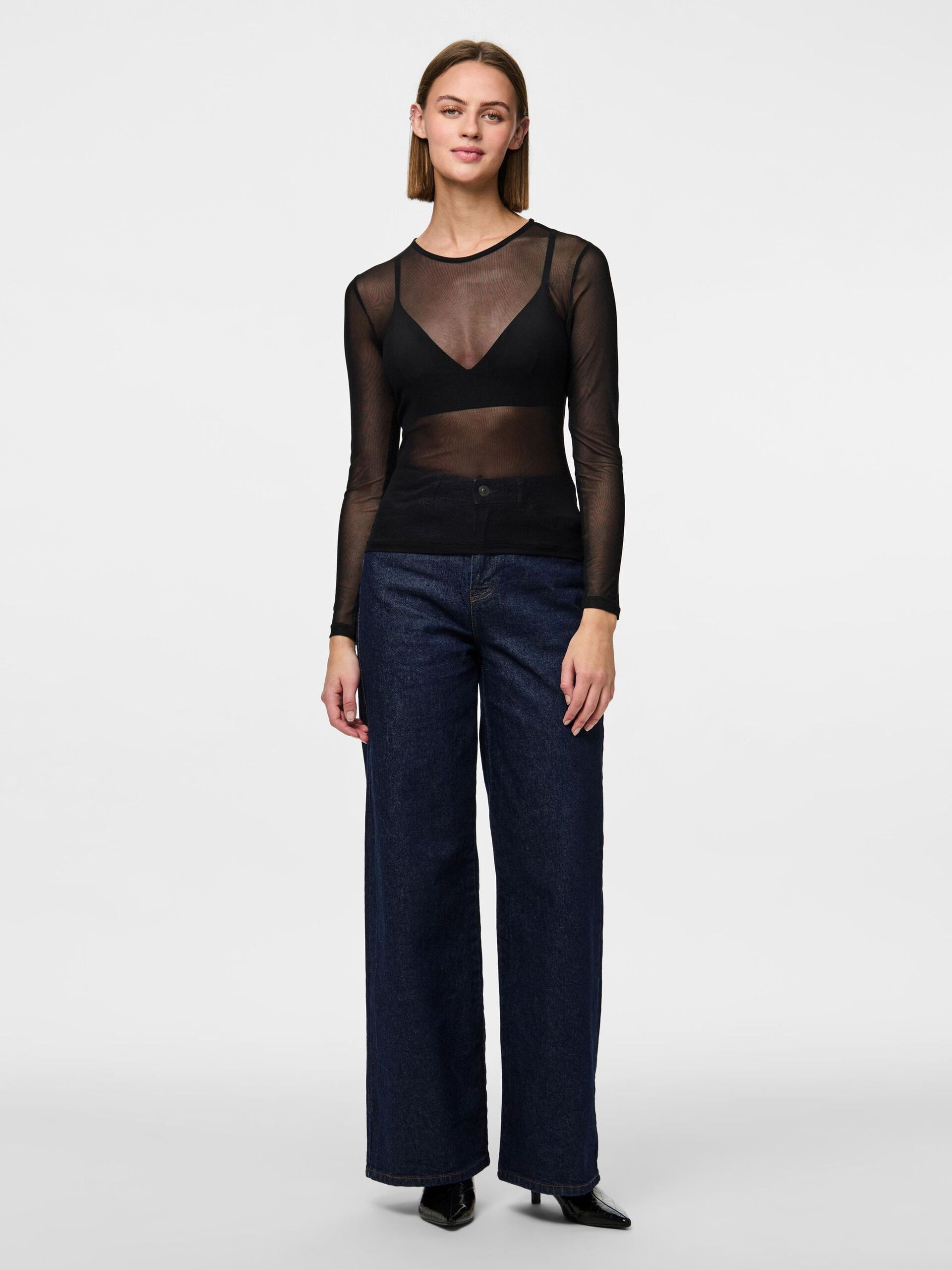 Carousel image - TOP DE MANGA LARGA, Black | 3