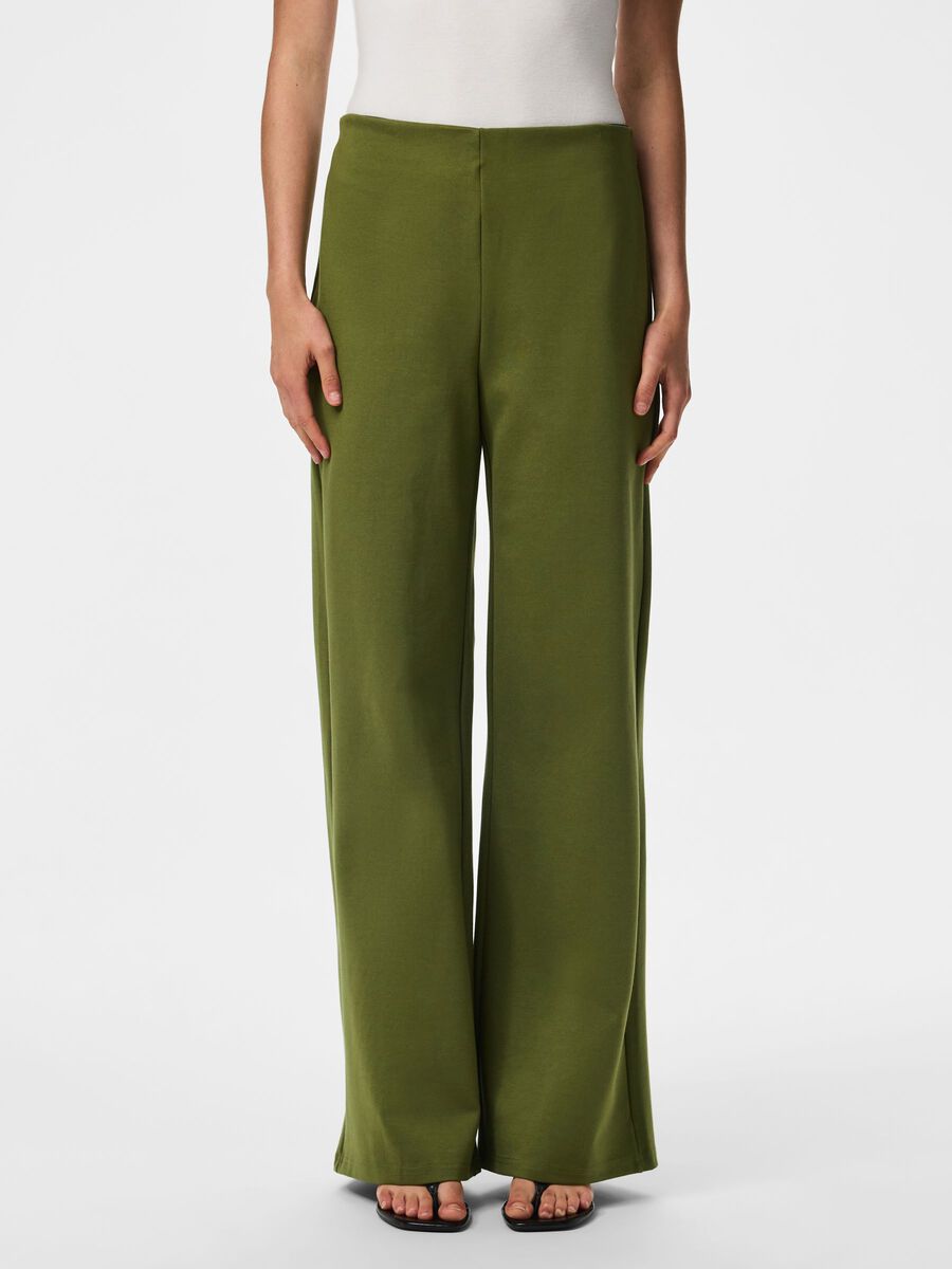 Product carousel image 1 PCGUNHILD HW  WIDE-LEG TROUSERS, Sphagnum