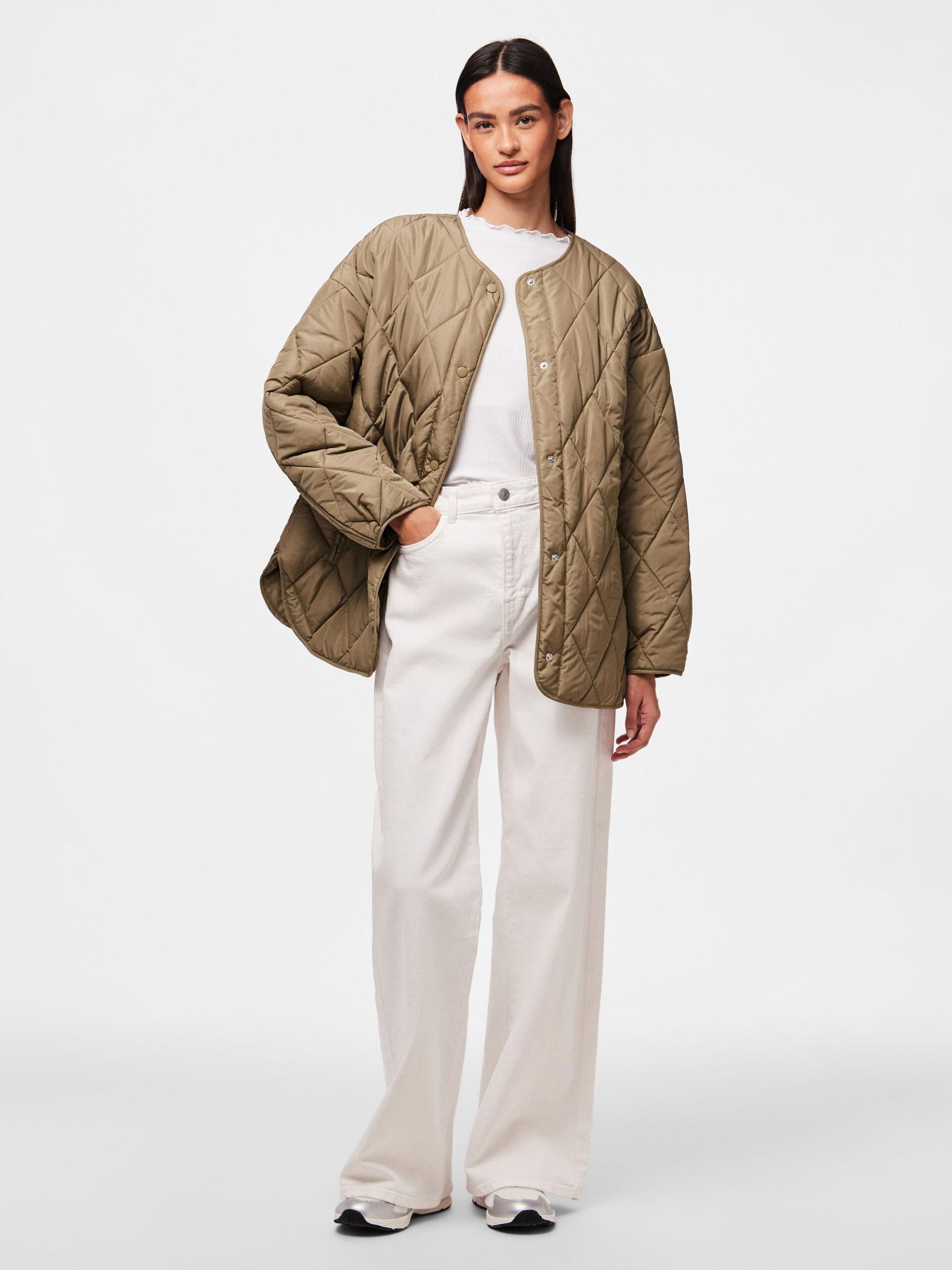 Carousel image - PCSTELLA QUILTED JACKET, Mermaid | 3