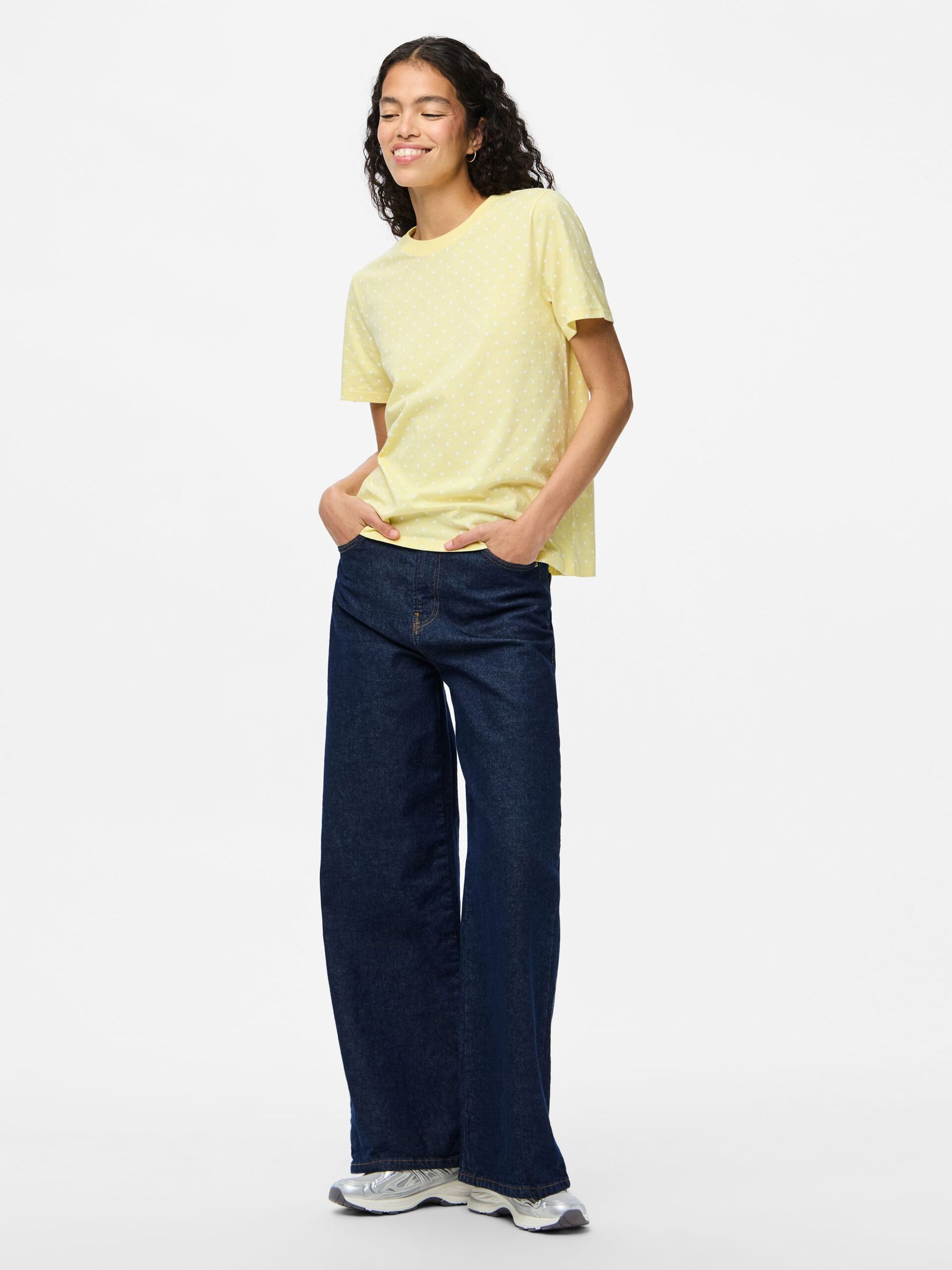 Carousel image - PCRIA DOT T-SHIRT, Pale Banana | 3