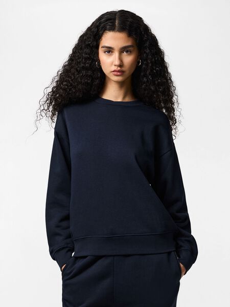 Pieces PCCHILLI LOOSE FIT SWEATSHIRT, Sky Captain, highres - 17156302_SkyCaptain_003.jpg