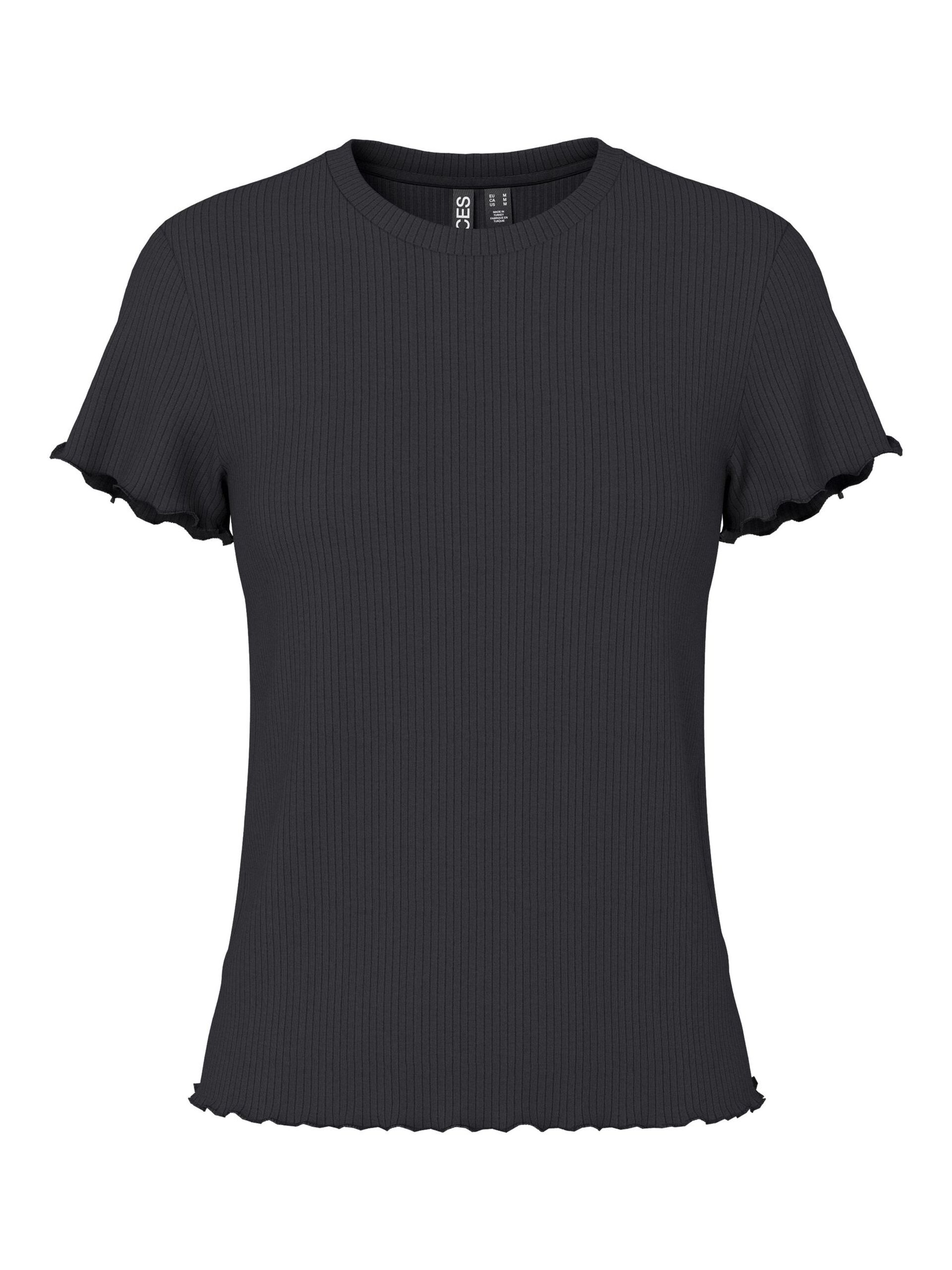 Carousel image - PCNICCA RIBBED T-SHIRT, Black | 5