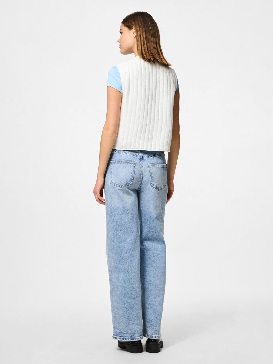 Carousel image - PCMASTINA COTTON VEST, Cloud Dancer | 2