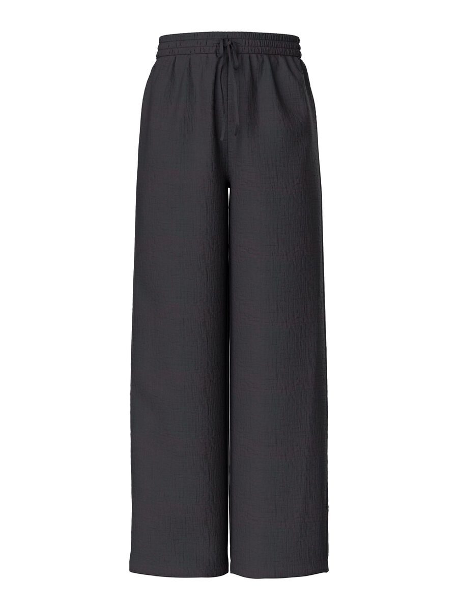 Carousel image - PCSASTINA HW MUSSELIN WIDE-LEG TROUSERS, Black | 1