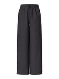 Product image thumbnail - PCSASTINA HW MUSSELIN WIDE-LEG TROUSERS, Black | 1