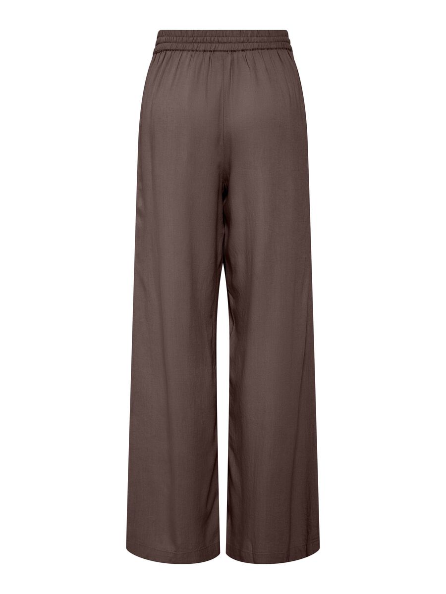 Carousel image - PCPIA LINEN BLEND WIDE-LEG TROUSERS, Coffee Quartz | 2