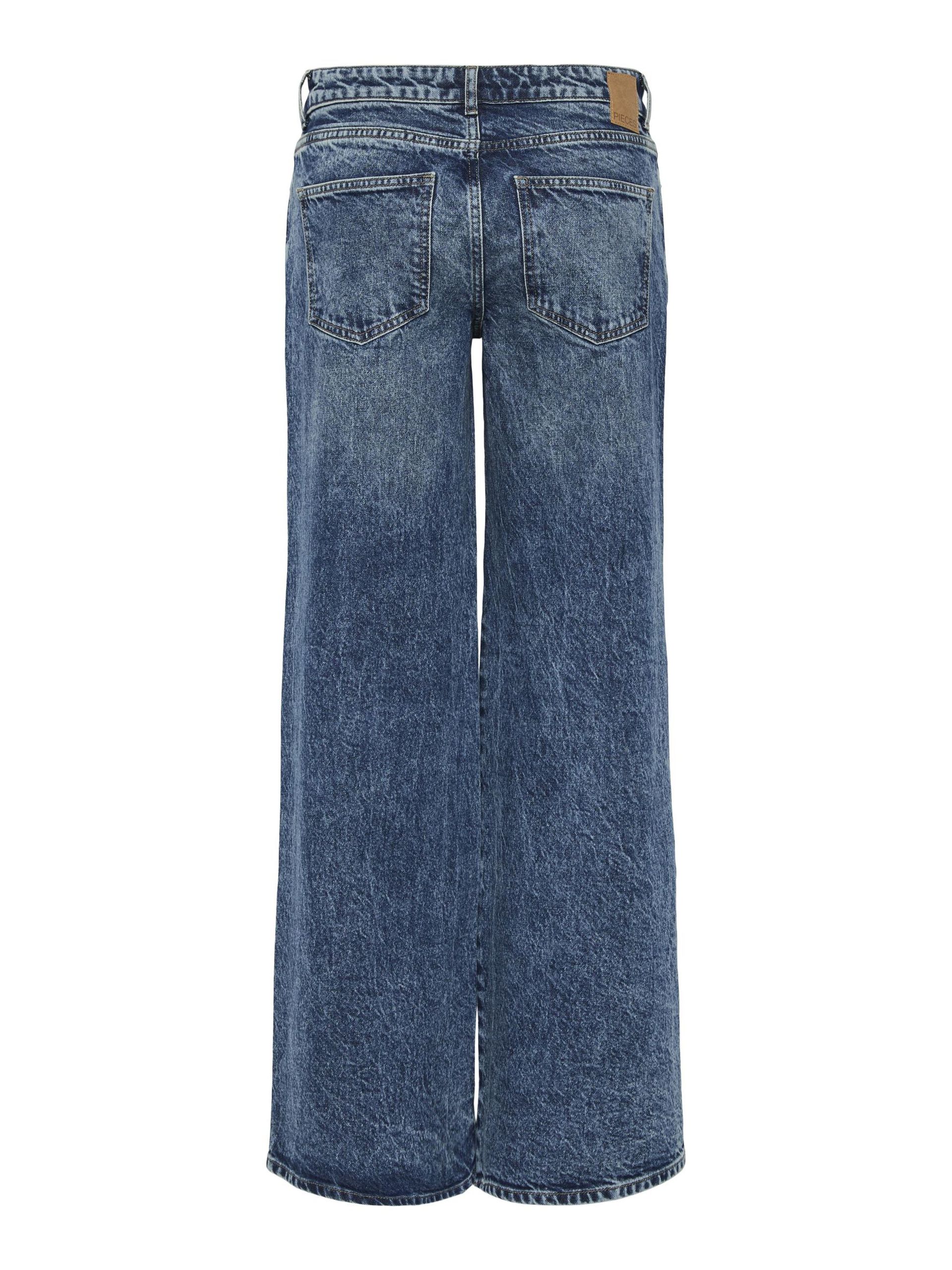 Carousel image - PCSELMA LW WIDE FIT JEANS, Medium Blue Denim | 7