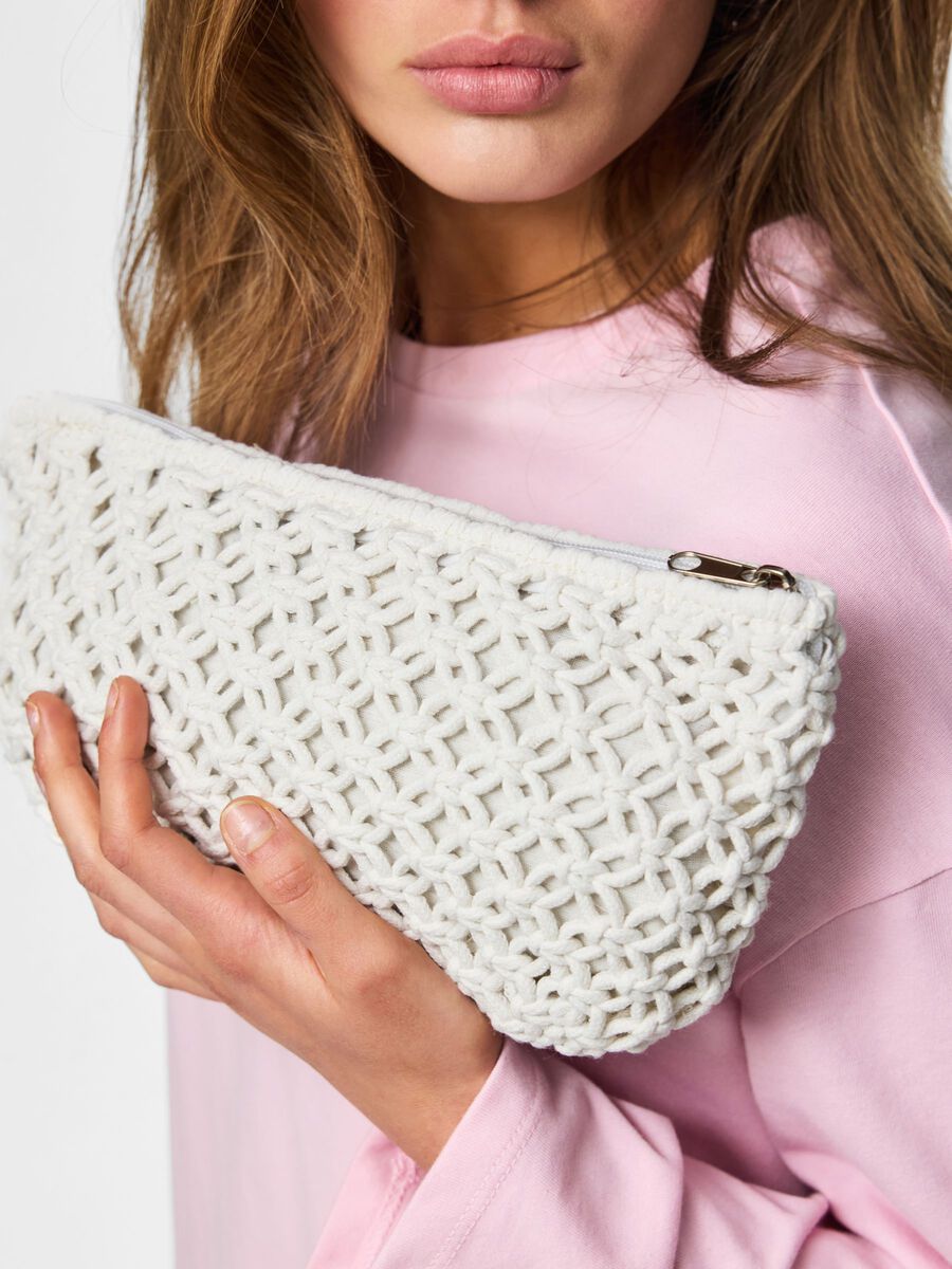Carousel image - PCGANNA CROCHET  CLUTCH BAG, Cloud Dancer | 5