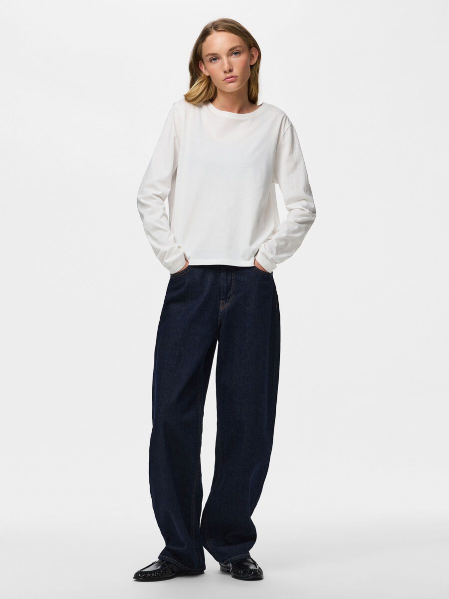 Product carousel image 1 PCASHLEY FIT  LONG SLEEVED TOP, Bright White