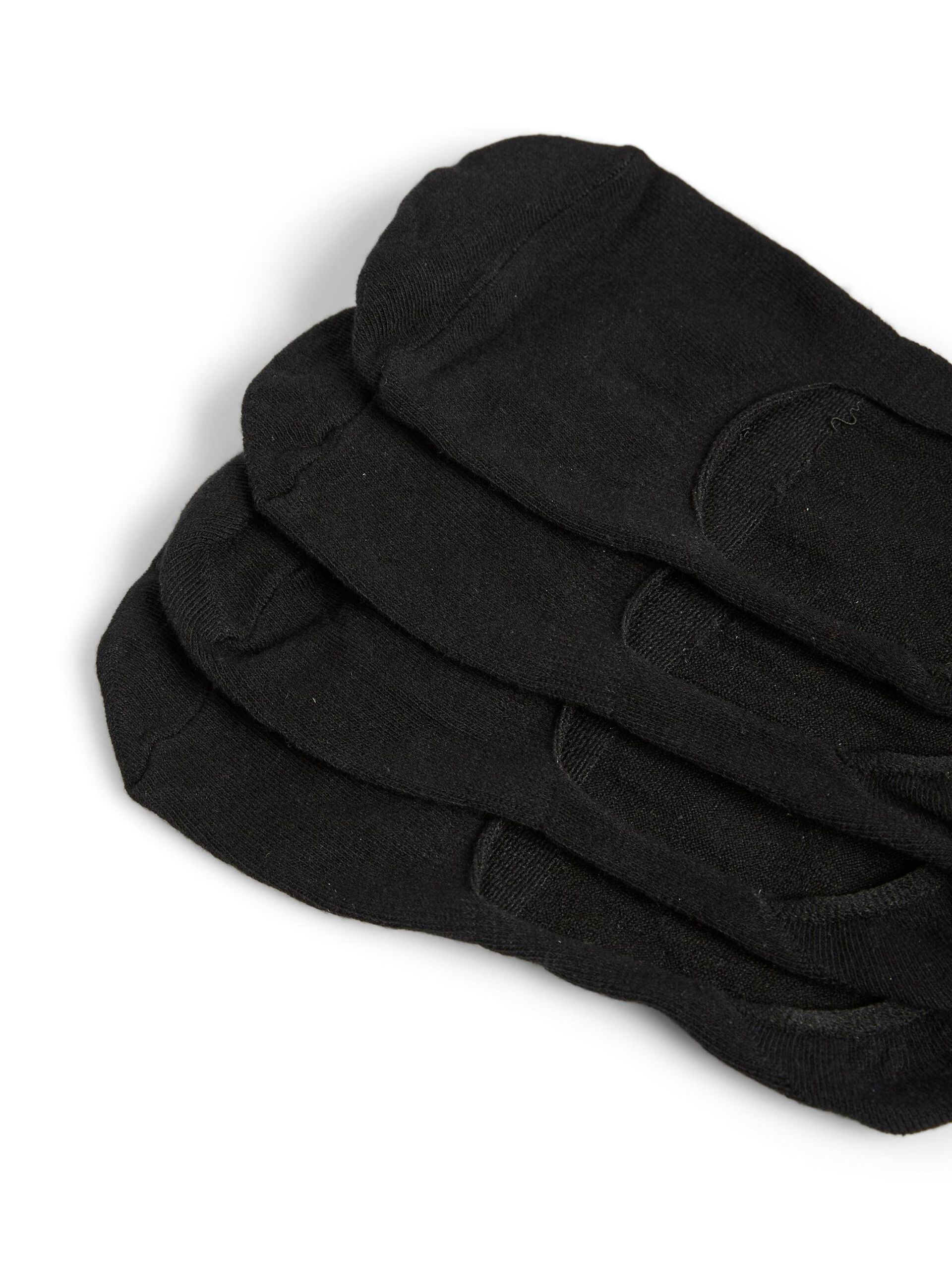 Carousel image - PCGILLY 4-PACK FOOTLETS, Black | 3