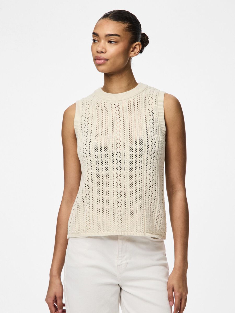 Carousel image - PCNUKA KNITTED TOP, Birch | 1