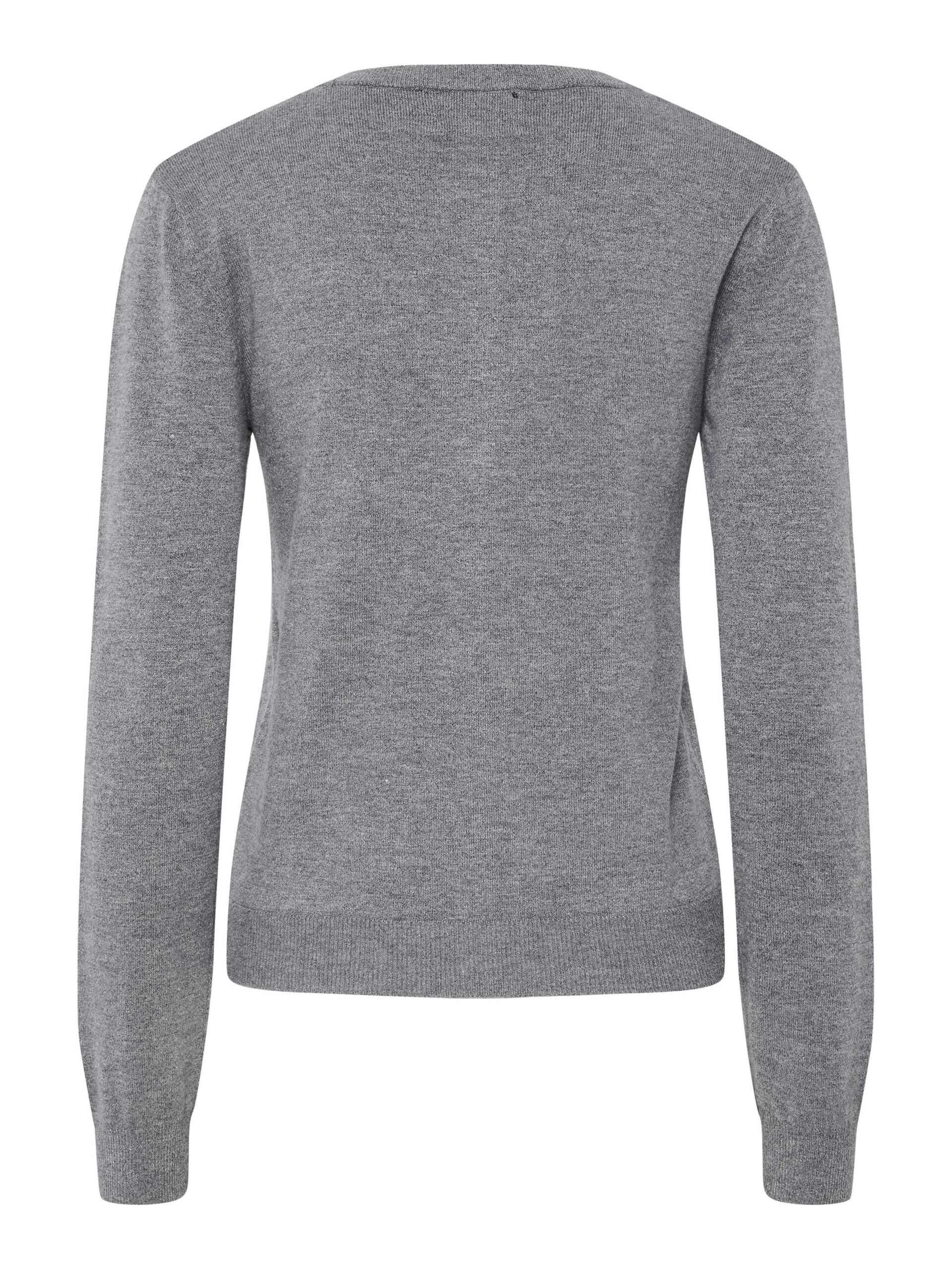 Carousel image - PCNORA KNITTED CARDIGAN, Medium Grey Melange | 6