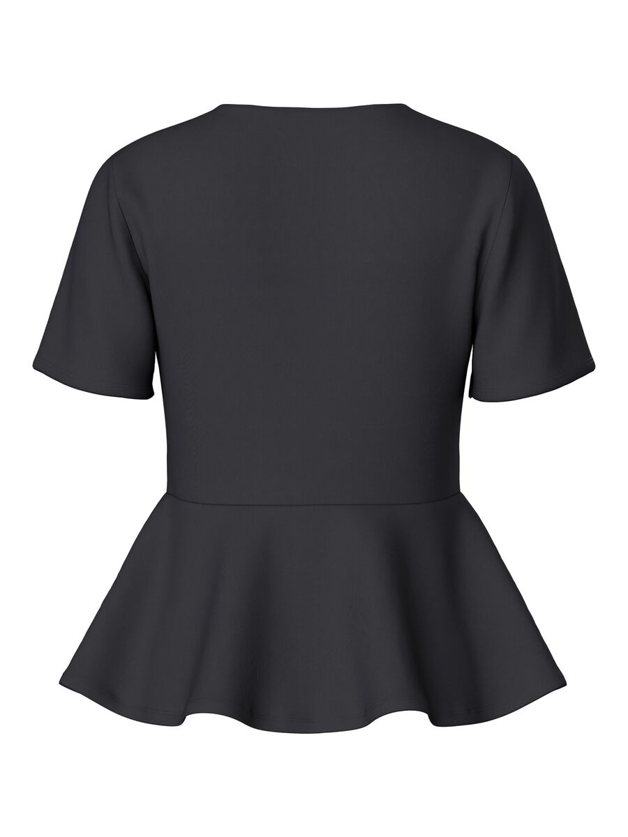 Carousel image - PCALISA PEPLUM BLOUSE, Black | 6