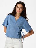Product image thumbnail - PCFLORA  DENIM SHIRT, Light Blue Denim | 1