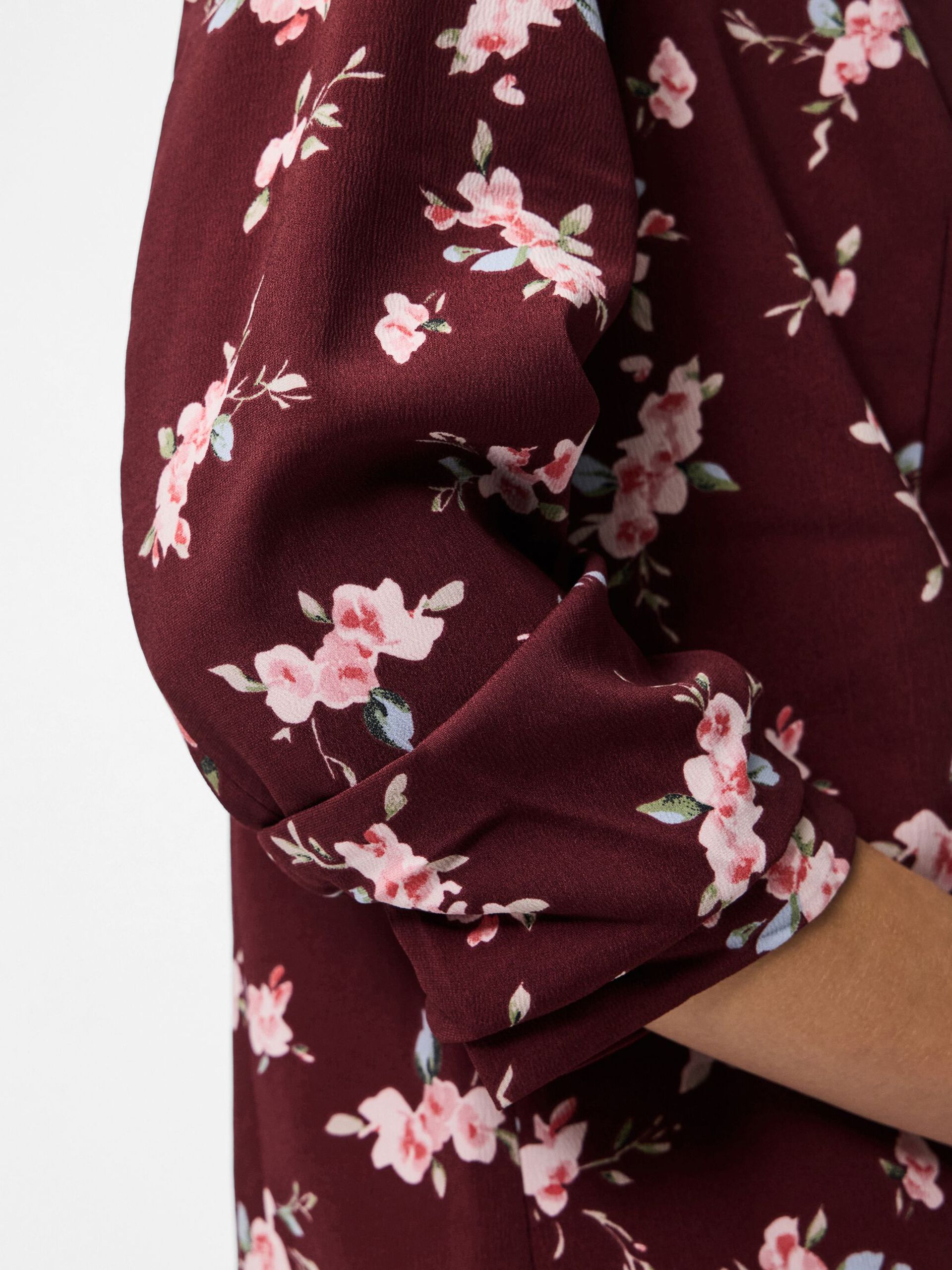 Carousel image - PCBOSELLA 3/4 PRINTED BLAZER, Tawny Port | 4
