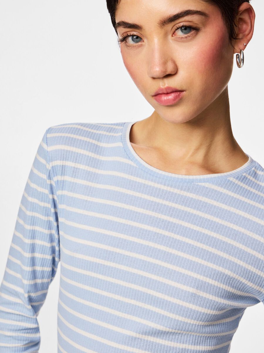 Carousel image - PCRUKA LONG SLEEVED TOP, Cashmere Blue | 4