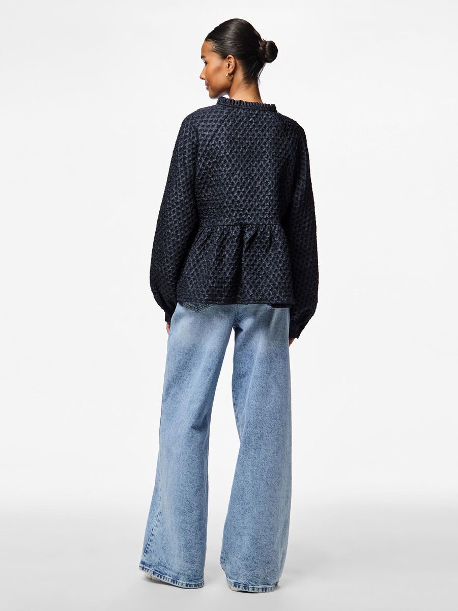 Carousel image - PCNIBE LONG SLEEVED BLOUSE, Sky Captain | 2