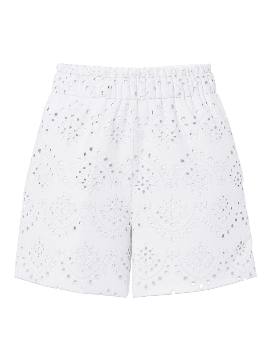 Carousel image - PCVILDE BRODERIE ANGLAISE  SHORTS, Bright White | 6
