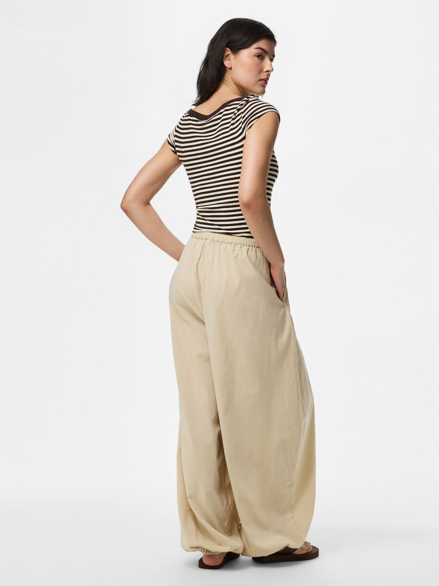 Product carousel image - PCSMILLA MW BALOON TROUSERS, White Pepper | 2