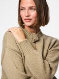 Product image thumbnail - PCJELENA KNITTED CARDIGAN, Greige | 4