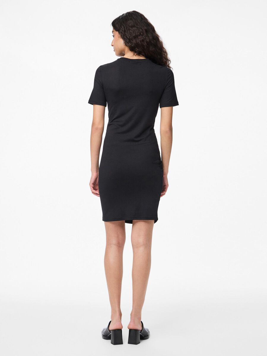 Carousel image - PCELLY RUCHING MINI DRESS, Black | 2