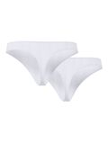 Product image thumbnail - PCMARIE POINTELLE 2-PACK  THONG, Bright White | 2