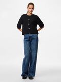 Product image thumbnail - PCSILLY SHORT SLEEVED KNITTED CARDIGAN, Black | 3