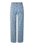 Product image thumbnail - PCFLORA HW STRAIGHT FIT JEANS, Light Blue Denim | 2