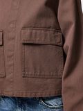 Product image thumbnail - PCBETT CANVAS DENIM JACKET, Coffee Quartz | 5