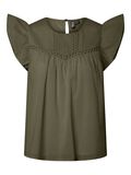 Product image thumbnail - PCASTRID MOUWLOOS SHIRT, Burnt Olive | 6
