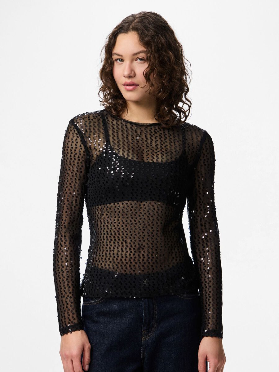 Product carousel image - PCMACEY TOP, Black | 1