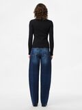 Product image thumbnail - PCMERLE MW BARREL FIT JEANS, Dark Blue Denim | 2