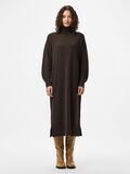 Product image thumbnail - PCMALOU RULLEKRAGE STRIKKET KJOLE, Hot Fudge | 1