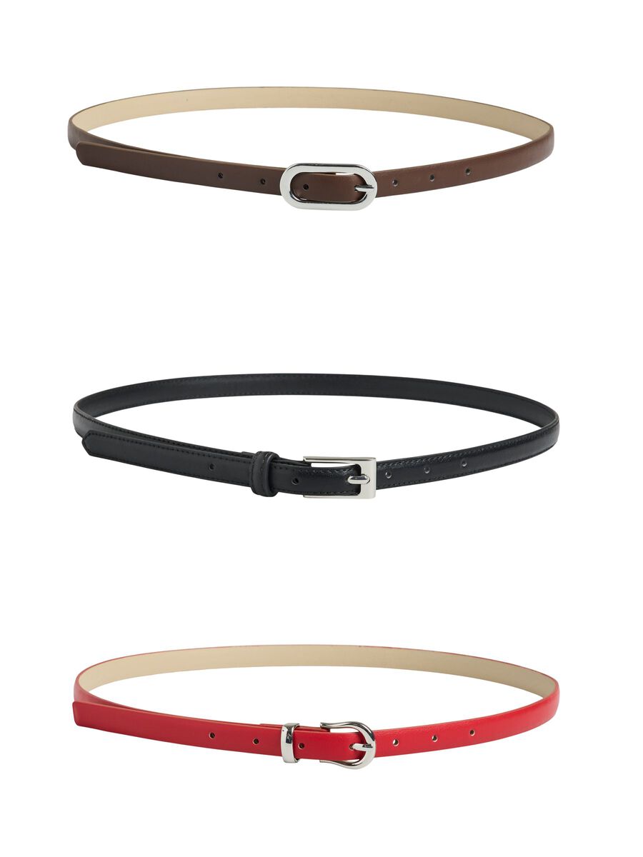 Product carousel image - PCBENEDIKTE 3-PACK SLIM  BELT, Adrenaline Rush | 1