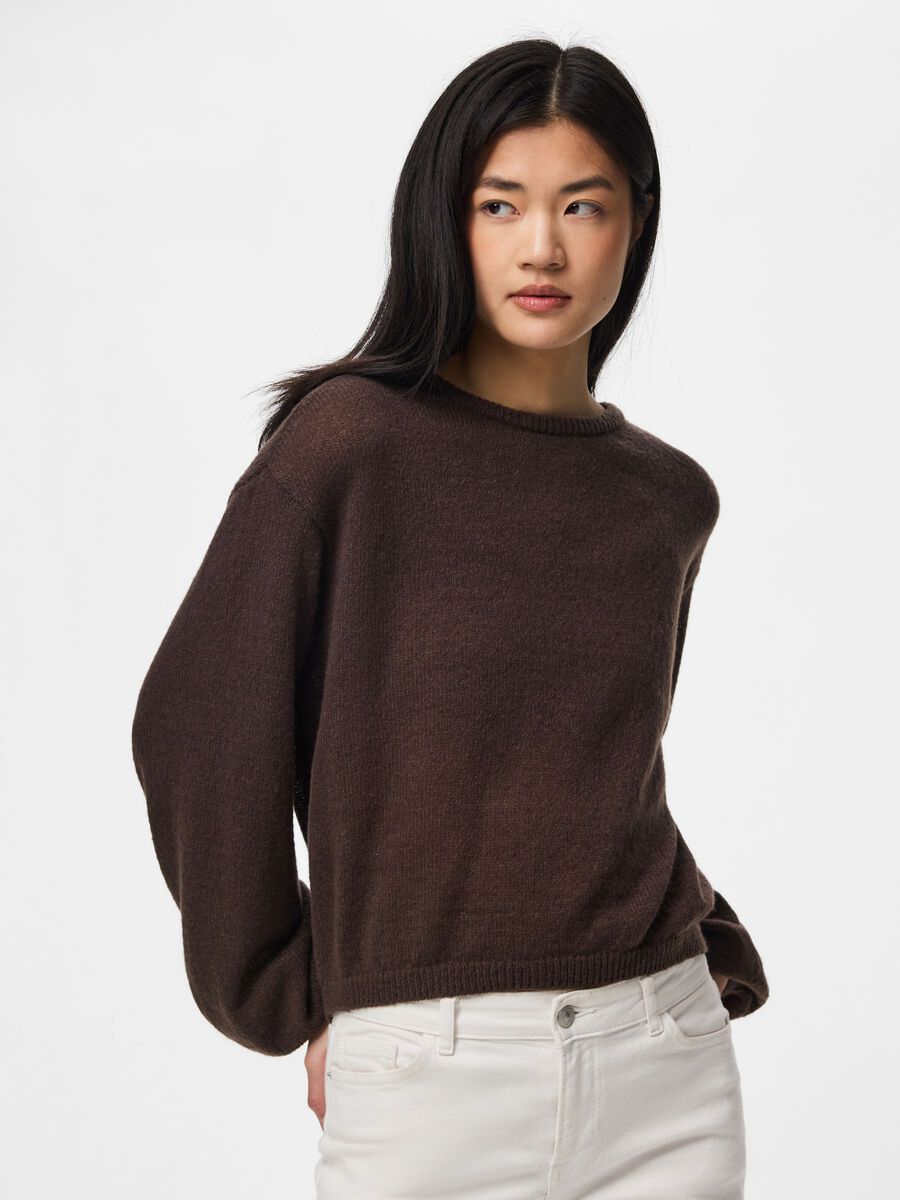 Carousel image - PCIDA STRICKPULLOVER, Hot Fudge | 1
