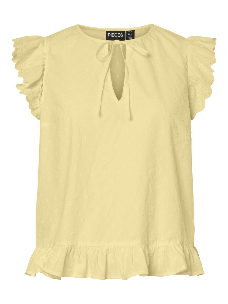 Product carousel image - PCGOLDIE  SLEEVELESS TOP, French Vanilla | 1