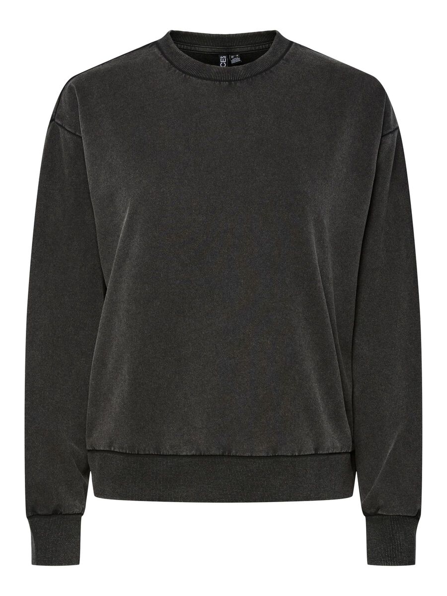 Carousel image - PCCHILLI - DÉLAVÉ SWEAT-SHIRT, Black | 7