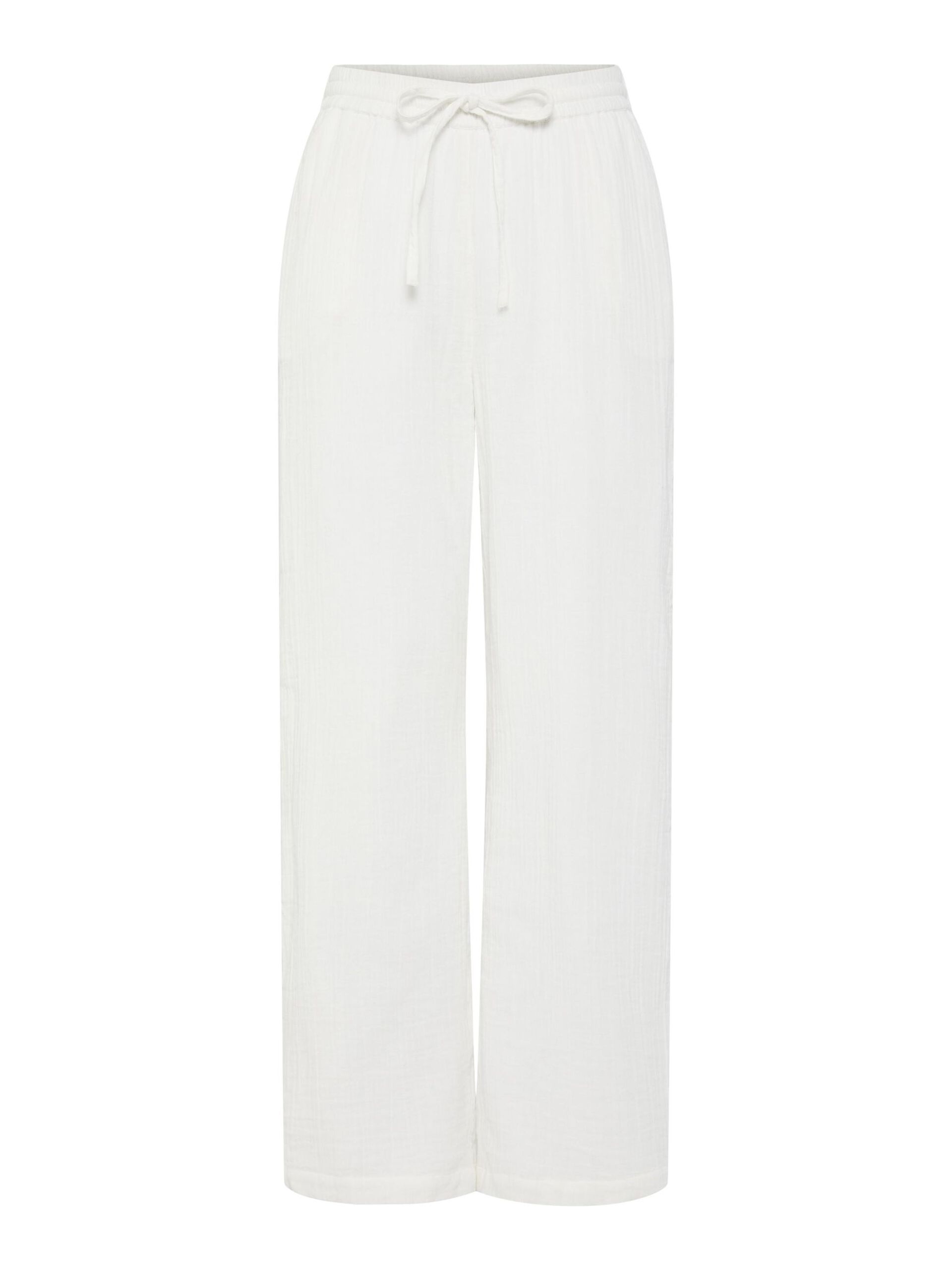 Carousel image - PCMASTINA COTTON WIDE-LEG TROUSERS, Cloud Dancer | 6