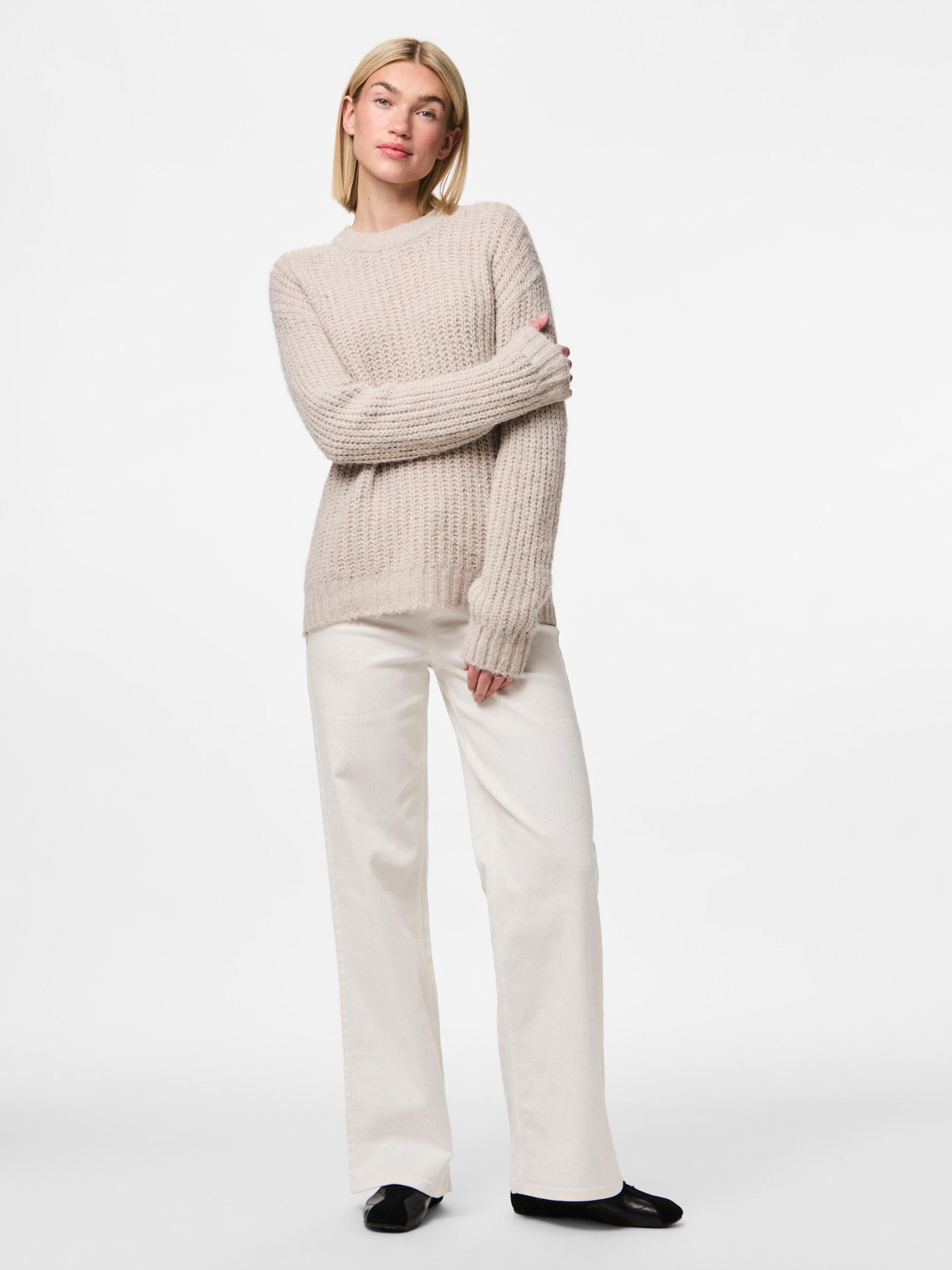 Carousel image - PCNINA PULL EN MAILLE, Silver Gray | 3