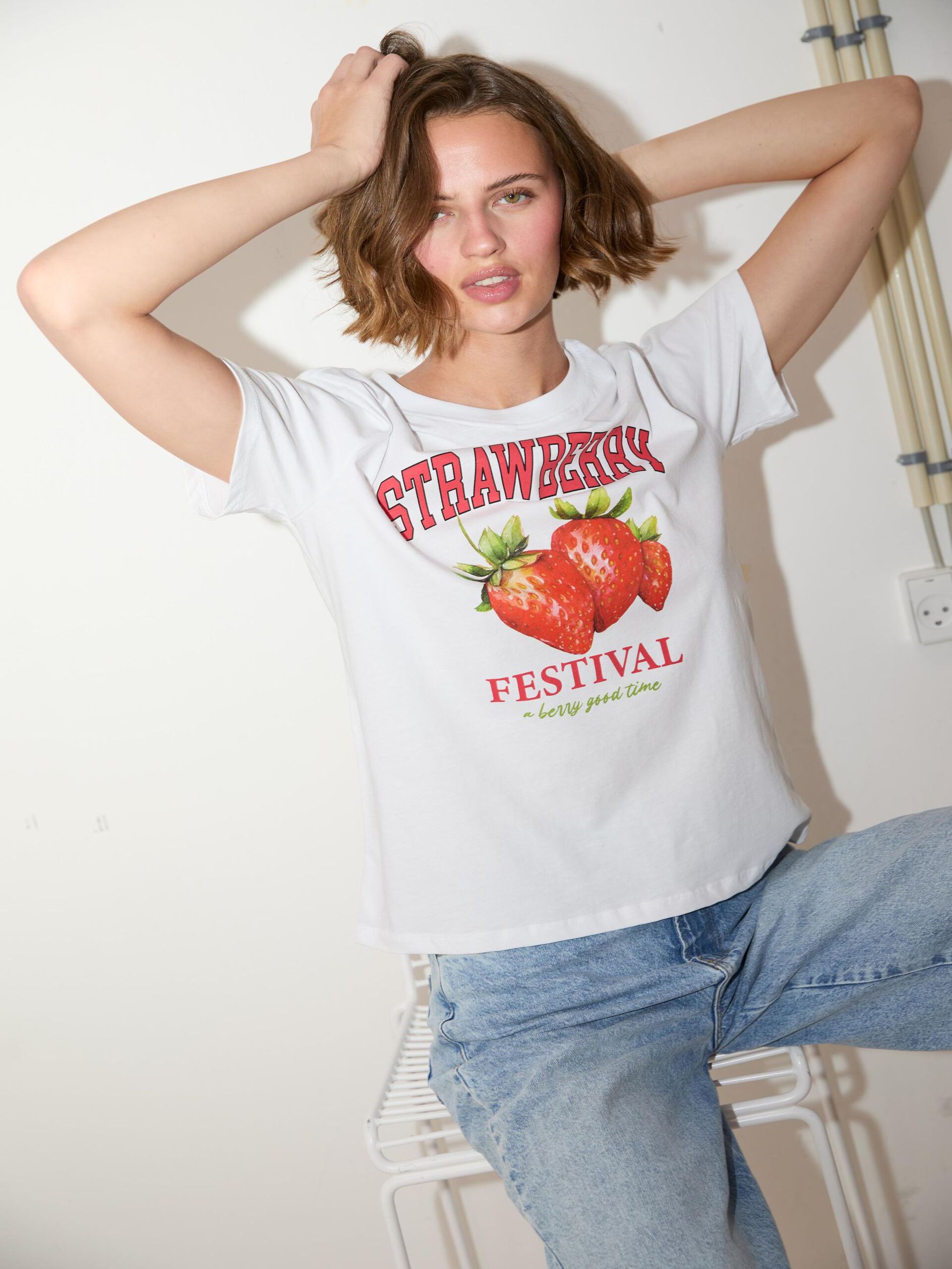Carousel image - PCTILLE T-SHIRT, Bright White | 5