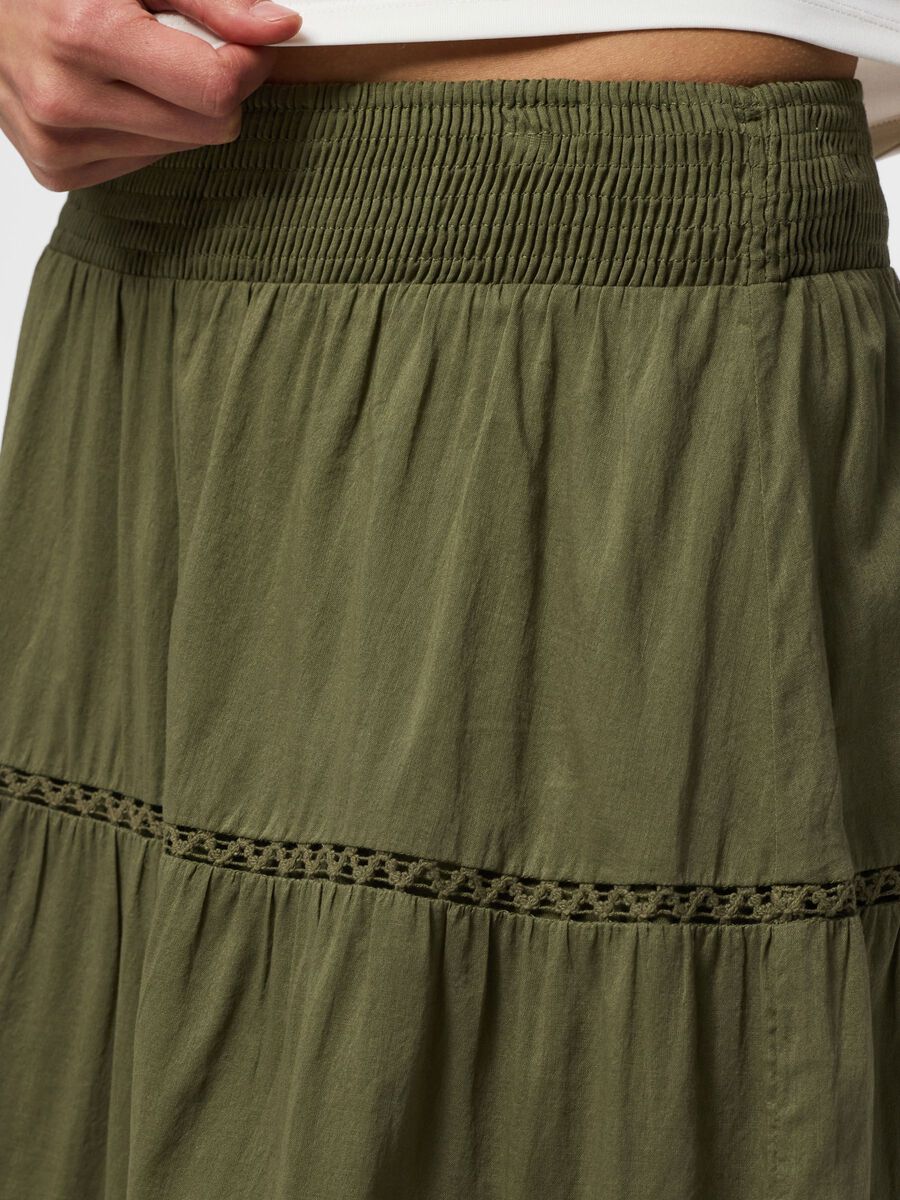 Carousel image - PCASTRID JUPE LONGUE, Burnt Olive | 3