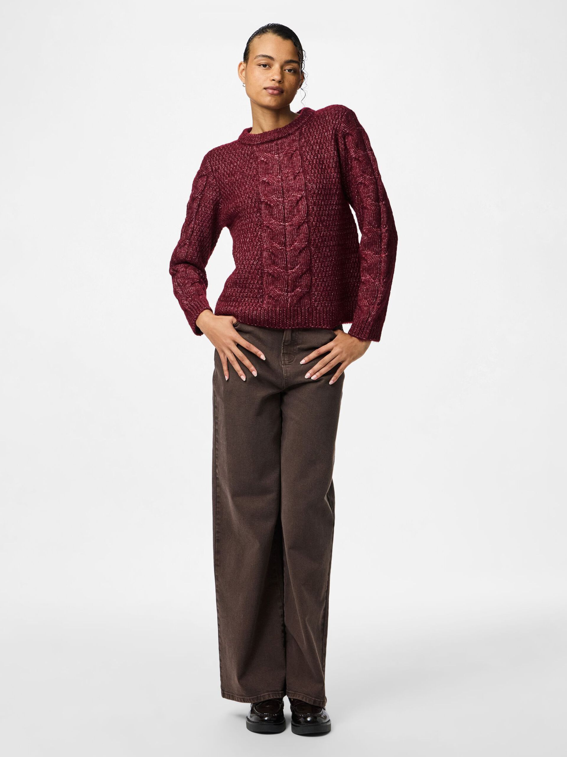 Carousel image - PCNINA JUMPER, Tawny Port | 3