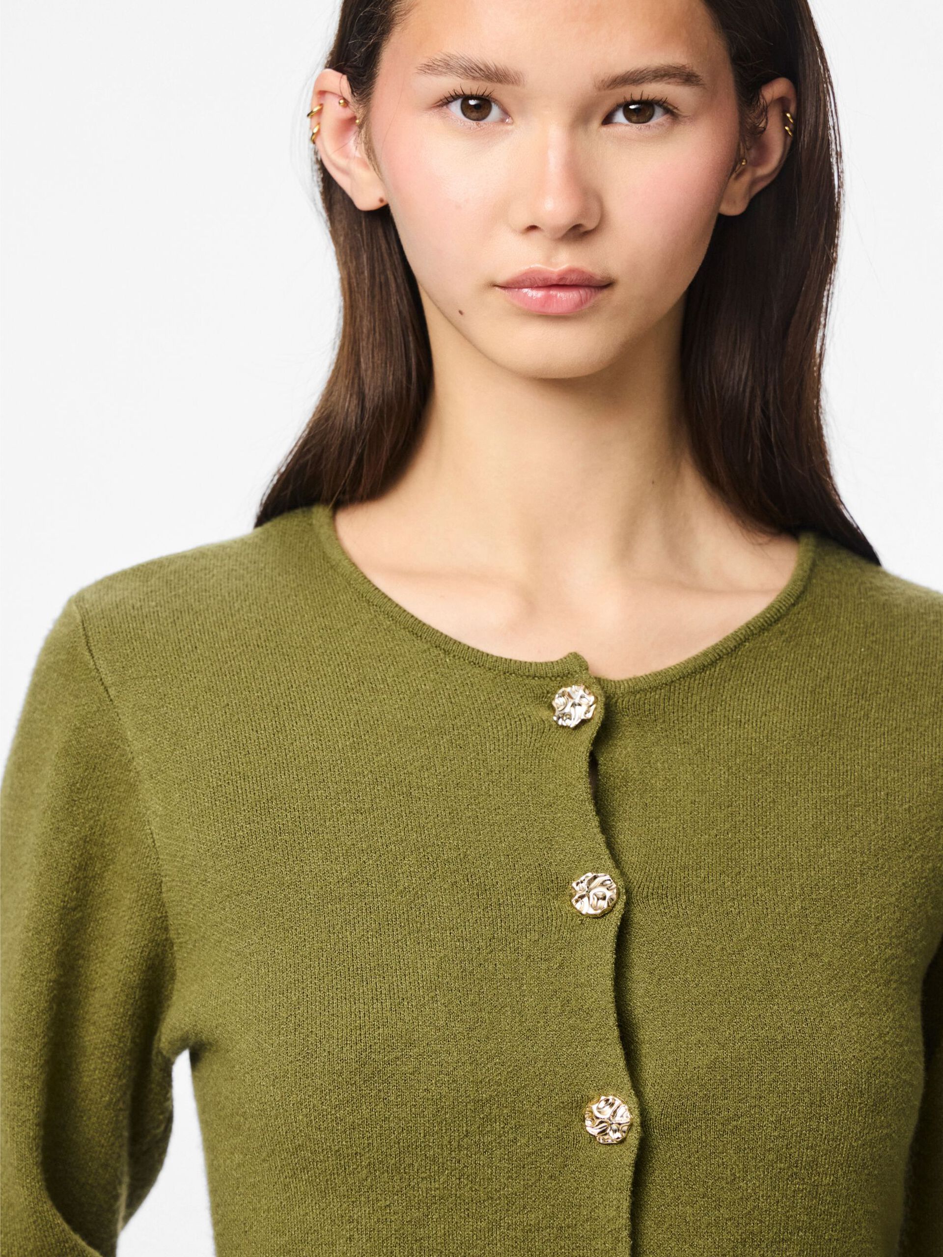Carousel image - CARDIGAN A MAGLIA, Sphagnum | 4