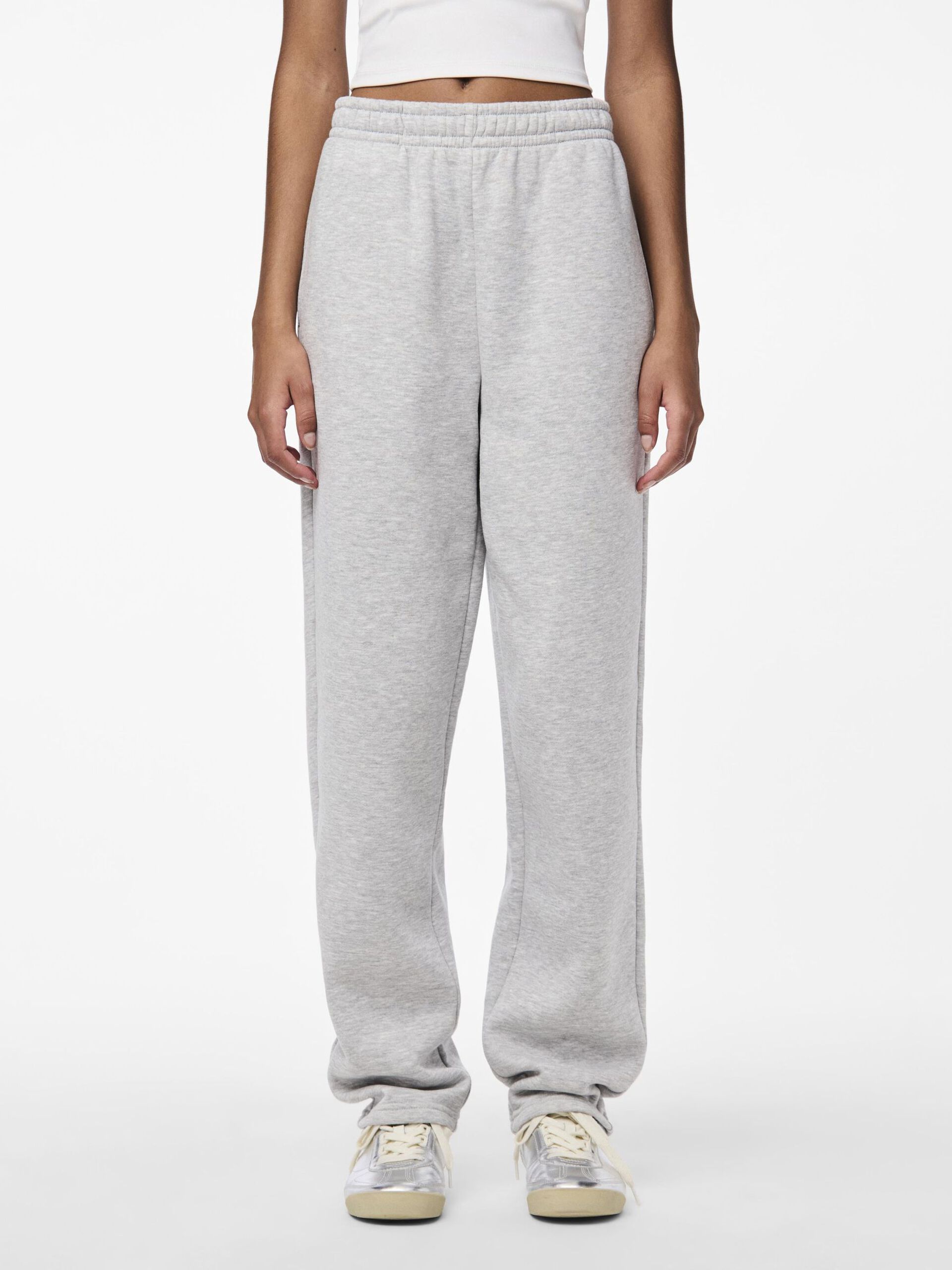 Carousel image - PCCHILLI - DROIT JOGGING EN MOLLETON, Light Grey Melange | 3