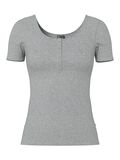 Product image thumbnail - PCKITTE  T-SHIRT, Medium Grey Melange | 1
